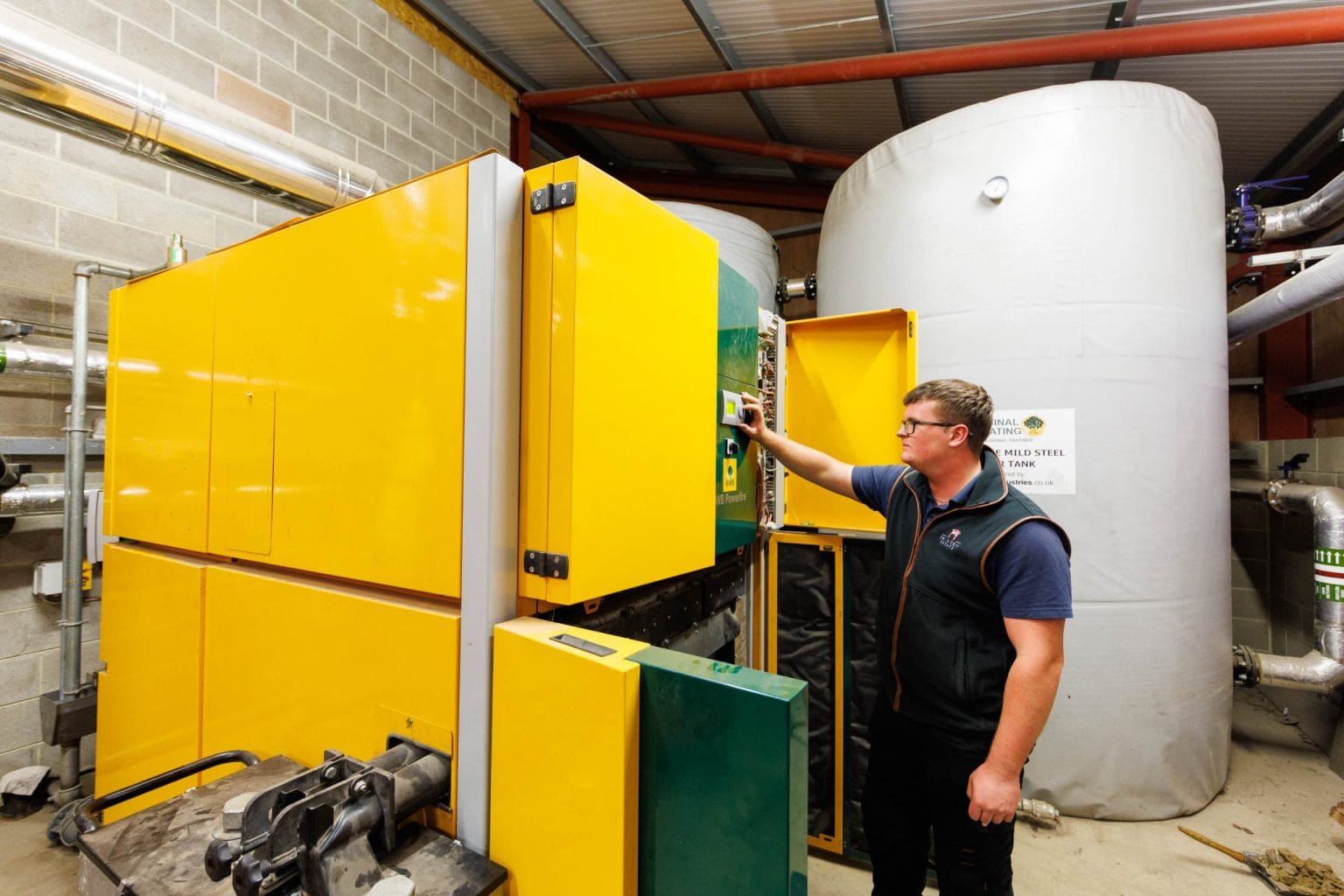 Carbon-neutral biomass energy system at Nourish by Swinton Estate, supporting sustainable heating solutions